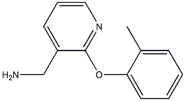 [2-(2-methylphenoxy)pyridin-3-yl]methylamine Struktur