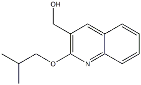 [2-(2-methylpropoxy)quinolin-3-yl]methanol Struktur