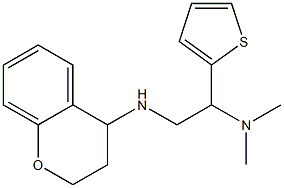 [2-(3,4-dihydro-2H-1-benzopyran-4-ylamino)-1-(thiophen-2-yl)ethyl]dimethylamine Struktur