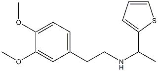 [2-(3,4-dimethoxyphenyl)ethyl][1-(thiophen-2-yl)ethyl]amine Struktur