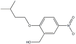 [2-(3-methylbutoxy)-5-nitrophenyl]methanol Struktur