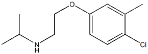 [2-(4-chloro-3-methylphenoxy)ethyl](propan-2-yl)amine Struktur