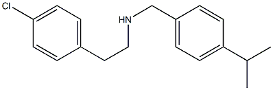 [2-(4-chlorophenyl)ethyl]({[4-(propan-2-yl)phenyl]methyl})amine Struktur