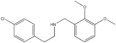 [2-(4-chlorophenyl)ethyl][(2,3-dimethoxyphenyl)methyl]amine Struktur