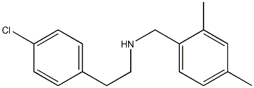 [2-(4-chlorophenyl)ethyl][(2,4-dimethylphenyl)methyl]amine Struktur