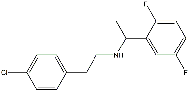 [2-(4-chlorophenyl)ethyl][1-(2,5-difluorophenyl)ethyl]amine Struktur