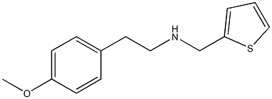 [2-(4-methoxyphenyl)ethyl](thiophen-2-ylmethyl)amine Struktur