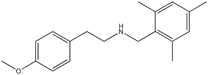 [2-(4-methoxyphenyl)ethyl][(2,4,6-trimethylphenyl)methyl]amine Struktur