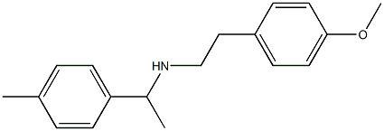 [2-(4-methoxyphenyl)ethyl][1-(4-methylphenyl)ethyl]amine Struktur