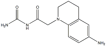 [2-(6-amino-1,2,3,4-tetrahydroquinolin-1-yl)acetyl]urea Struktur