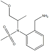 [2-(aminomethyl)phenyl]-N-(1-methoxypropan-2-yl)methanesulfonamide Struktur