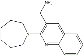 [2-(azepan-1-yl)quinolin-3-yl]methanamine Struktur