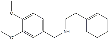 [2-(cyclohex-1-en-1-yl)ethyl][(3,4-dimethoxyphenyl)methyl]amine Struktur