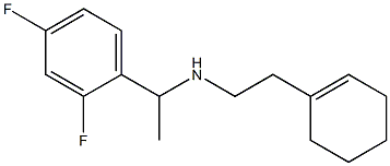 [2-(cyclohex-1-en-1-yl)ethyl][1-(2,4-difluorophenyl)ethyl]amine Struktur