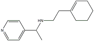 [2-(cyclohex-1-en-1-yl)ethyl][1-(pyridin-4-yl)ethyl]amine Struktur