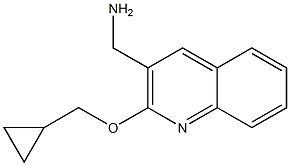 [2-(cyclopropylmethoxy)quinolin-3-yl]methanamine Struktur