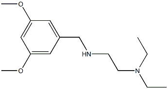 [2-(diethylamino)ethyl][(3,5-dimethoxyphenyl)methyl]amine Struktur