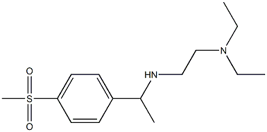 [2-(diethylamino)ethyl][1-(4-methanesulfonylphenyl)ethyl]amine Struktur