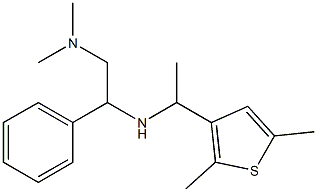 [2-(dimethylamino)-1-phenylethyl][1-(2,5-dimethylthiophen-3-yl)ethyl]amine Struktur