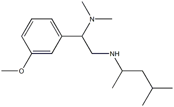 [2-(dimethylamino)-2-(3-methoxyphenyl)ethyl](4-methylpentan-2-yl)amine Struktur