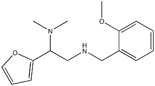 [2-(dimethylamino)-2-(furan-2-yl)ethyl][(2-methoxyphenyl)methyl]amine Struktur