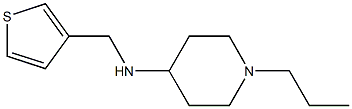 1-propyl-N-(thiophen-3-ylmethyl)piperidin-4-amine Struktur