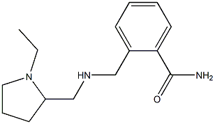 2-({[(1-ethylpyrrolidin-2-yl)methyl]amino}methyl)benzamide Struktur