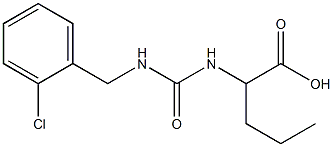 2-({[(2-chlorophenyl)methyl]carbamoyl}amino)pentanoic acid Struktur