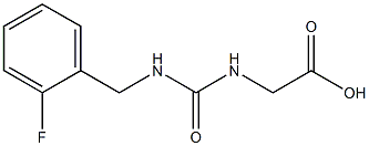 2-({[(2-fluorophenyl)methyl]carbamoyl}amino)acetic acid Struktur