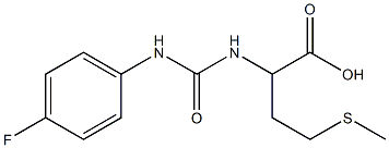 2-({[(4-fluorophenyl)amino]carbonyl}amino)-4-(methylthio)butanoic acid Struktur