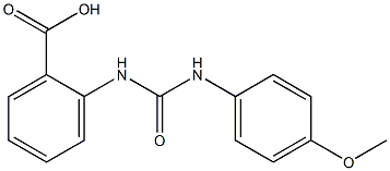 2-({[(4-methoxyphenyl)amino]carbonyl}amino)benzoic acid Struktur