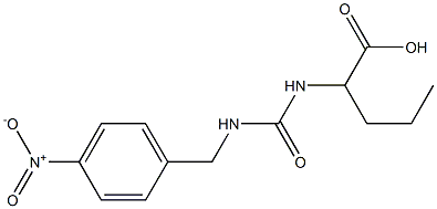 2-({[(4-nitrophenyl)methyl]carbamoyl}amino)pentanoic acid Struktur