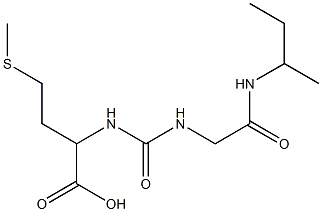 2-({[(butan-2-ylcarbamoyl)methyl]carbamoyl}amino)-4-(methylsulfanyl)butanoic acid Struktur