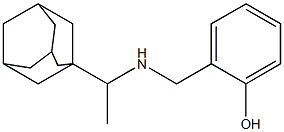 2-({[1-(adamantan-1-yl)ethyl]amino}methyl)phenol Struktur