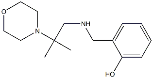 2-({[2-methyl-2-(morpholin-4-yl)propyl]amino}methyl)phenol Struktur