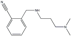 2-({[3-(dimethylamino)propyl]amino}methyl)benzonitrile Struktur