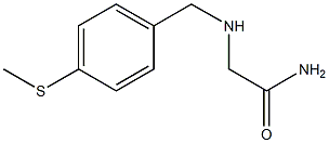 2-({[4-(methylsulfanyl)phenyl]methyl}amino)acetamide Struktur