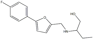 2-({[5-(4-fluorophenyl)furan-2-yl]methyl}amino)butan-1-ol Struktur