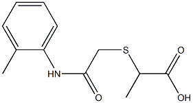 2-({2-[(2-methylphenyl)amino]-2-oxoethyl}thio)propanoic acid Struktur