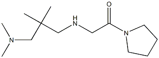 2-({2-[(dimethylamino)methyl]-2-methylpropyl}amino)-1-(pyrrolidin-1-yl)ethan-1-one Struktur