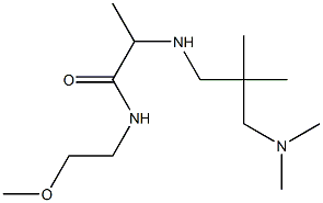 2-({2-[(dimethylamino)methyl]-2-methylpropyl}amino)-N-(2-methoxyethyl)propanamide Struktur