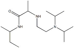 2-({2-[bis(propan-2-yl)amino]ethyl}amino)-N-(butan-2-yl)propanamide Struktur