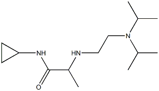 2-({2-[bis(propan-2-yl)amino]ethyl}amino)-N-cyclopropylpropanamide Struktur