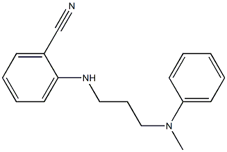 2-({3-[methyl(phenyl)amino]propyl}amino)benzonitrile Struktur