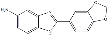 2-(1,3-benzodioxol-5-yl)-1H-benzimidazol-5-amine Struktur