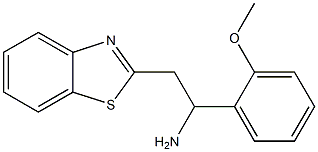 2-(1,3-benzothiazol-2-yl)-1-(2-methoxyphenyl)ethan-1-amine Struktur