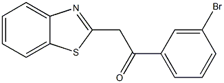 2-(1,3-benzothiazol-2-yl)-1-(3-bromophenyl)ethan-1-one Struktur