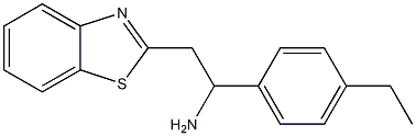 2-(1,3-benzothiazol-2-yl)-1-(4-ethylphenyl)ethan-1-amine Struktur