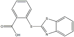 2-(1,3-benzothiazol-2-ylsulfanyl)benzoic acid Struktur