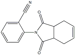 2-(1,3-dioxo-1,3,3a,4,7,7a-hexahydro-2H-isoindol-2-yl)benzonitrile Struktur